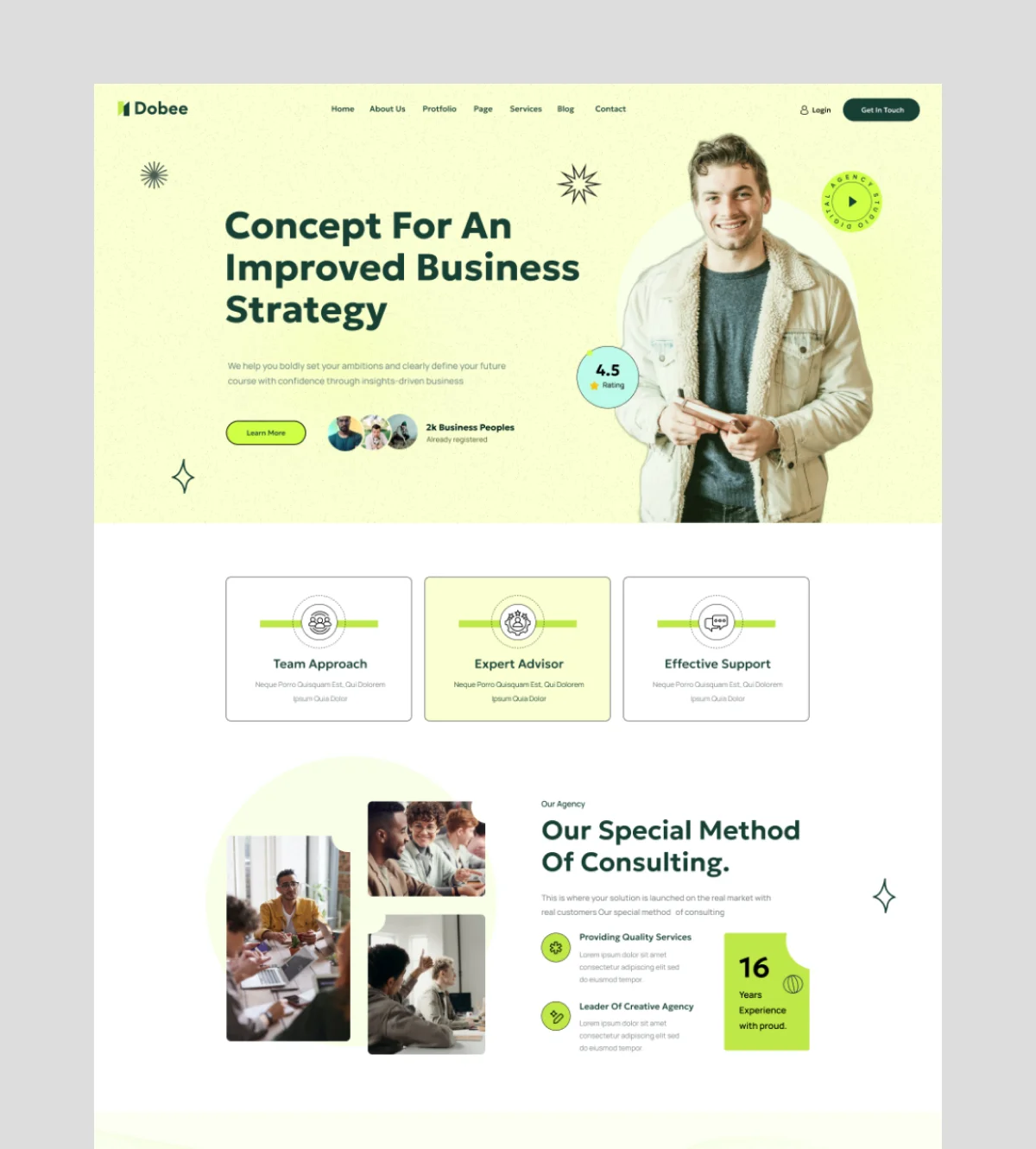 Dobee — Business Consulting template
