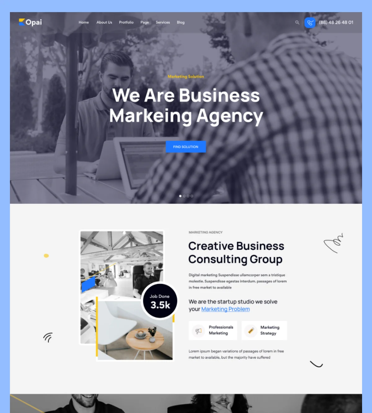 Opai — Business Marketing template